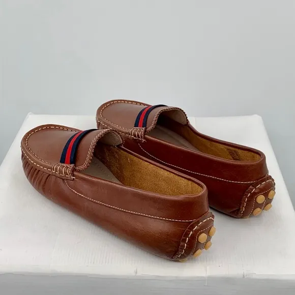 🌹New Listing🌹 NWT Elephantito Club Toddler Cognac Leather Loafers Shoes