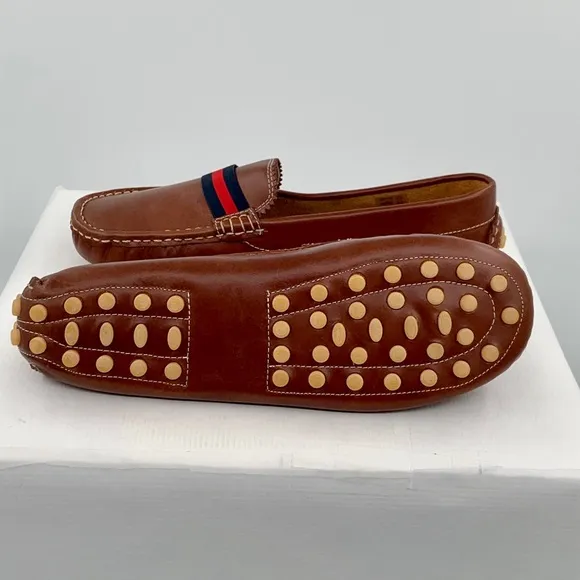 🌹New Listing🌹 NWT Elephantito Club Toddler Cognac Leather Loafers Shoes