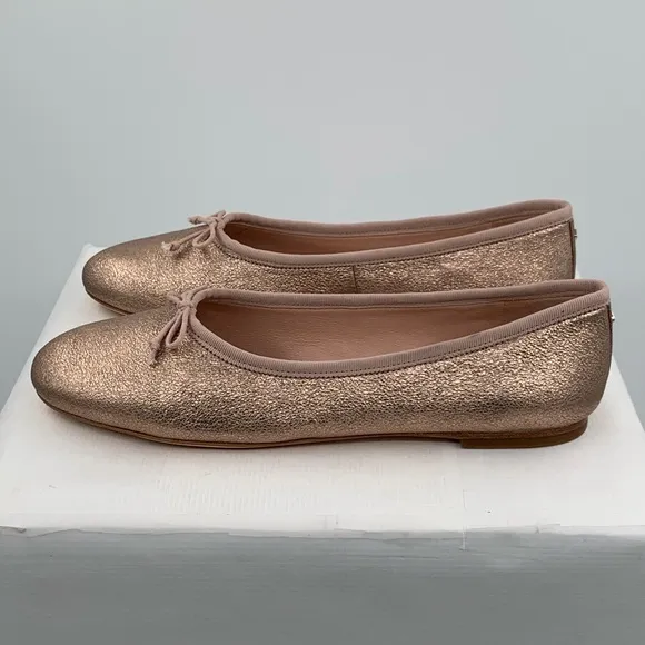 New Listing🌹NWT NIB Kate Spade Women’s Honey Metallic Leather Ballet Flats Shoes