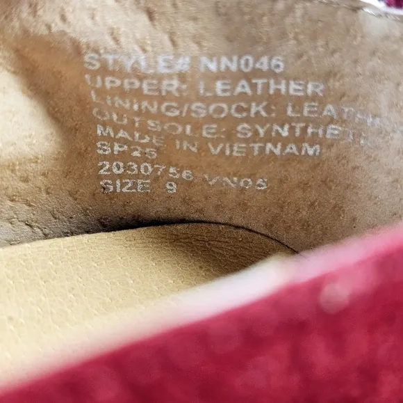 New! Madewell Greta Ballet Ruby Port Leather Suede Flats