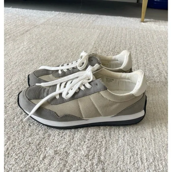 NEW Madewell League Sneakers in Washed Nubuck and Mesh in Coastal Granite Multi