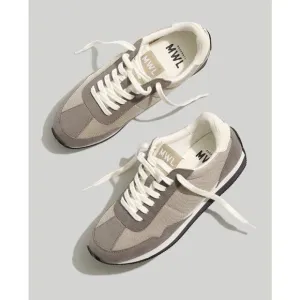 NEW Madewell League Sneakers in Washed Nubuck and Mesh in Coastal Granite Multi