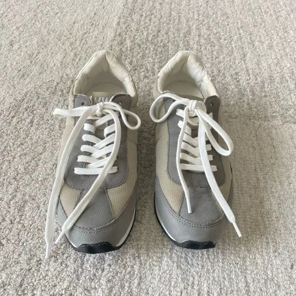 NEW Madewell League Sneakers in Washed Nubuck and Mesh in Coastal Granite Multi