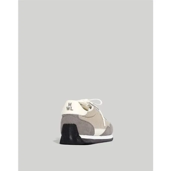NEW Madewell League Sneakers in Washed Nubuck and Mesh in Coastal Granite Multi