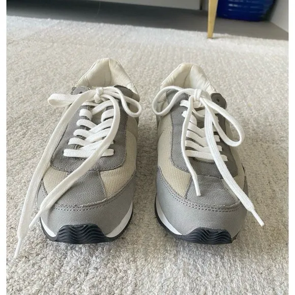 NEW Madewell League Sneakers in Washed Nubuck and Mesh in Coastal Granite Multi