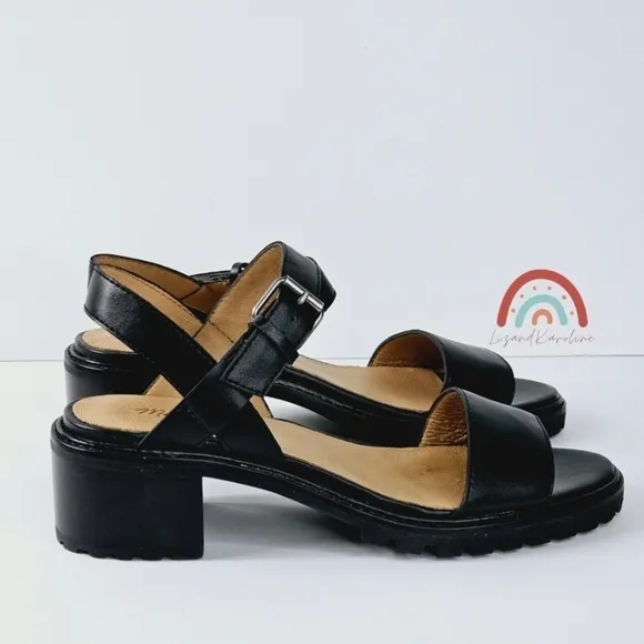 New! Madewell The Erin Leather Lugsole Sandal
