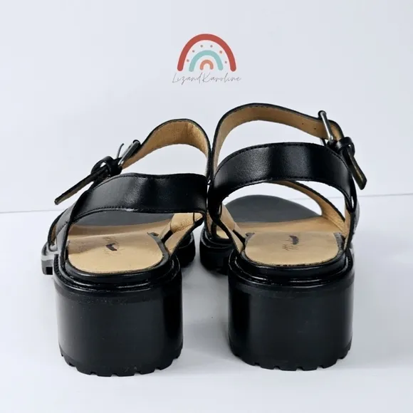 New! Madewell The Erin Leather Lugsole Sandal