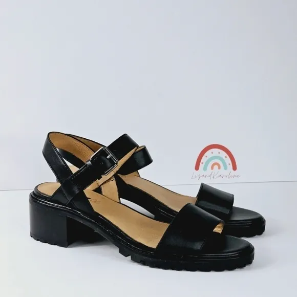 New! Madewell The Erin Leather Lugsole Sandal