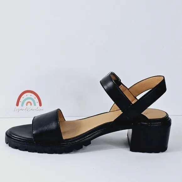 New! Madewell The Erin Leather Lugsole Sandal
