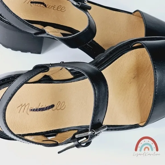 New! Madewell The Erin Leather Lugsole Sandal