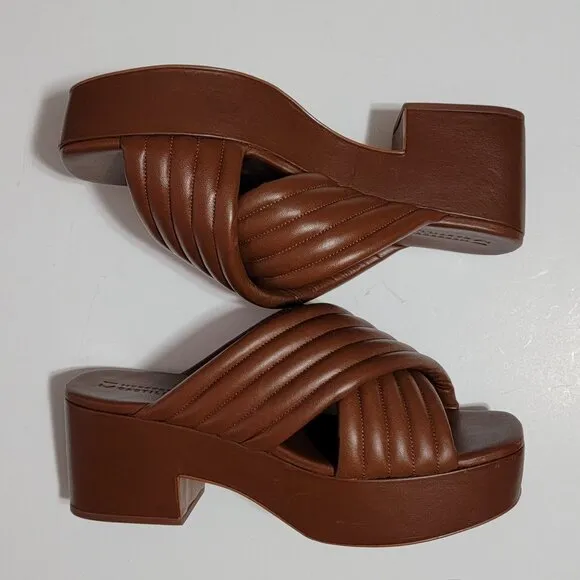 NEW Mercedes Castillo CrissCross Sandals Women 9.5 Luxury Designer Summer Casual
