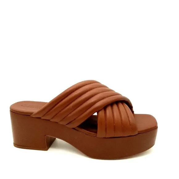 NEW Mercedes Castillo CrissCross Sandals Women 9.5 Luxury Designer Summer Casual
