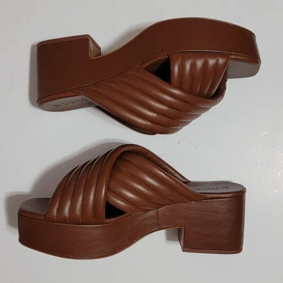 NEW Mercedes Castillo CrissCross Sandals Women 9.5 Luxury Designer Summer Casual