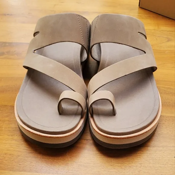 New Merrell Juno Wrap Sandals slides in Moon buff tan 9 Women's Shoes Wide Feet