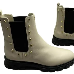 NEW MICHAEL KORS Women's Ridley Boots Size 10M Chelsea Pull-On Round Toe Studded