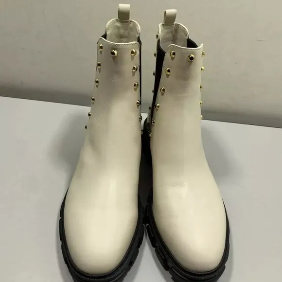 NEW MICHAEL KORS Women's Ridley Boots Size 10M Chelsea Pull-On Round Toe Studded