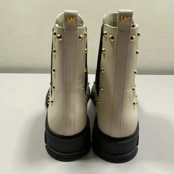 NEW MICHAEL KORS Women's Ridley Boots Size 10M Chelsea Pull-On Round Toe Studded