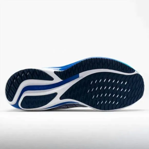 NEW MIZUNO men's wave rider 28 sneakers in white/estate blue