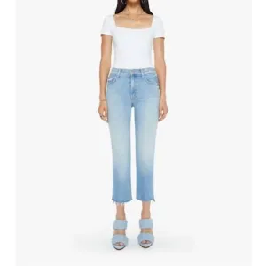 NEW MOTHER insider crop step fray in can you dig it