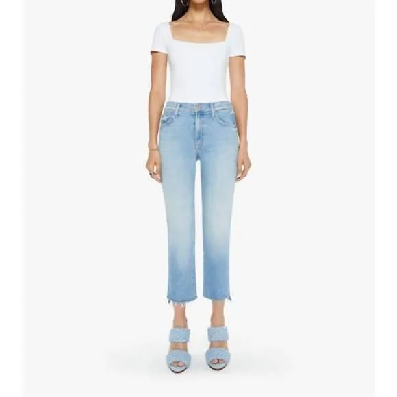 NEW MOTHER insider crop step fray in can you dig it