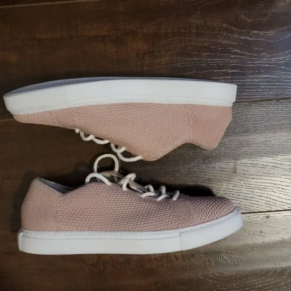 NEW Nisolo Go To Eco Knit Sneakers Womens 8.5 Dusty Rose Casual Comfort