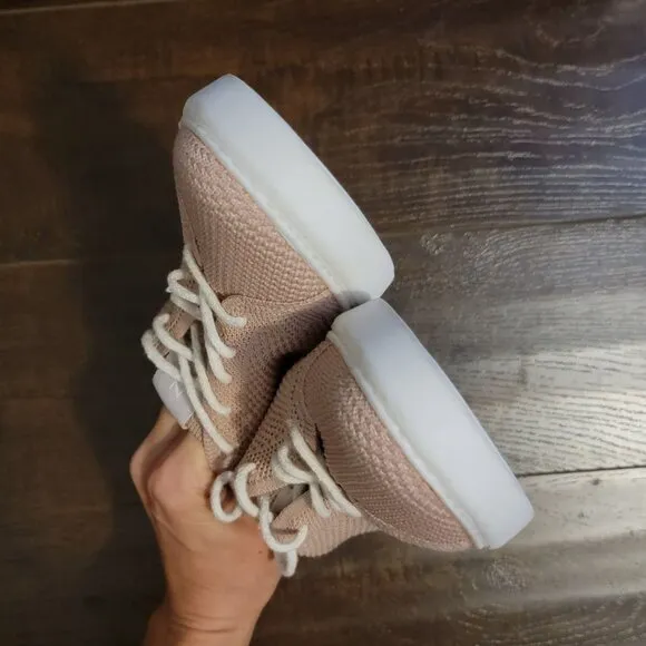 NEW Nisolo Go To Eco Knit Sneakers Womens 8.5 Dusty Rose Casual Comfort