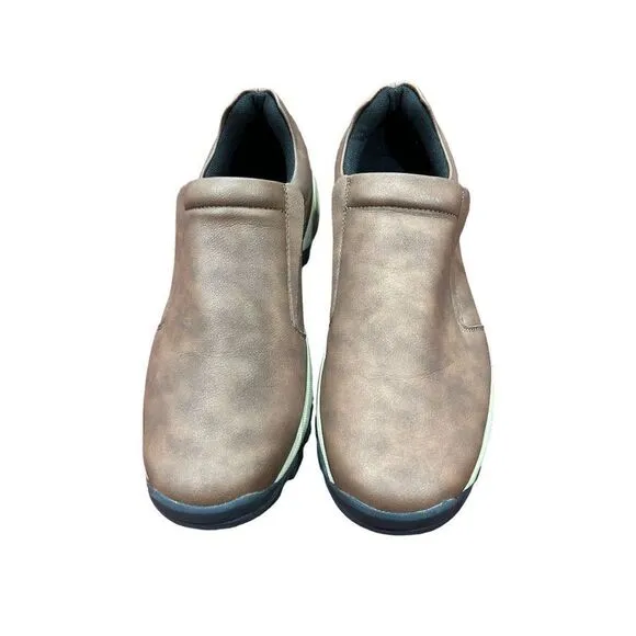 NEW NWOT WHITIN Men's Jungle Moc Slip-On Shoes Dark Brown 45 size 12