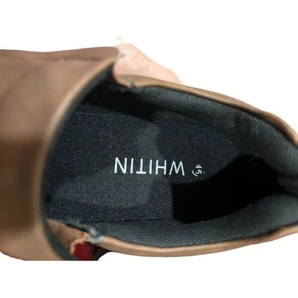 NEW NWOT WHITIN Men's Jungle Moc Slip-On Shoes Dark Brown 45 size 12