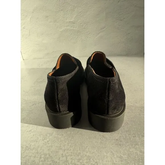 New Paul Green Women's Black Suede Leather SADIE LOAFER US 7
