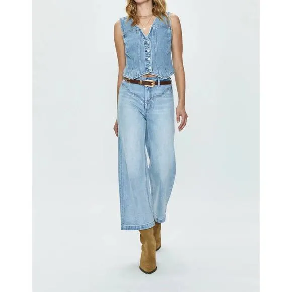 NEW PISTOLA lana high rise crop jeans in saint vincent