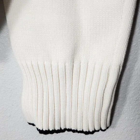 NEW Solid &amp; Striped Women’s The Lola Pullover Chunky Knit Sweater Stripe Size XL