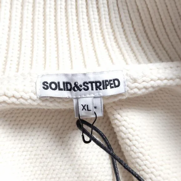 NEW Solid &amp; Striped Women’s The Lola Pullover Chunky Knit Sweater Stripe Size XL