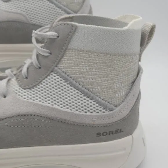 NEW Sorel Women's 8 ONA 503 Knit Mid Sneakers Boots Moonstone Gray