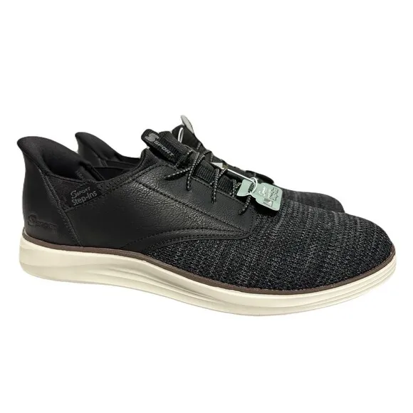 NEW Sport by Skechers Mens Size 13 Donovan Step-Ins Dress Sneakers Black Gray