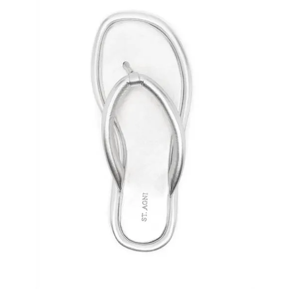 NEW ST. AGNI women's sumi slide in silver