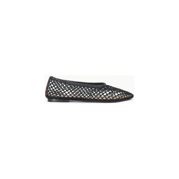 NEW STAUD alba ballet flat netting in black