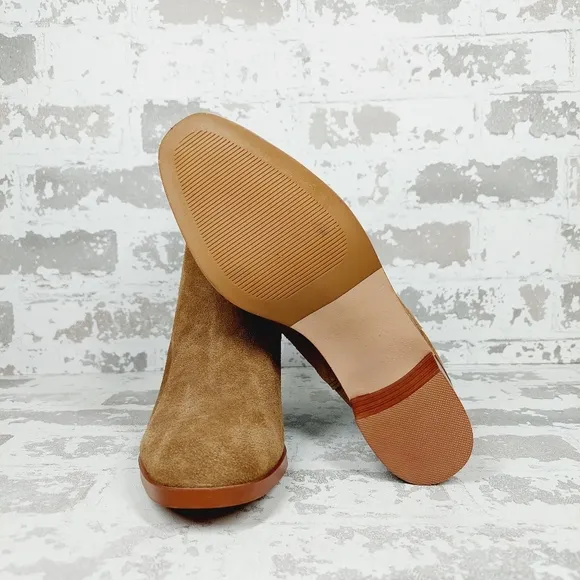 NEW Steve Madden Rhiannon Cognac Brown Suede Chelsea Boots F 311