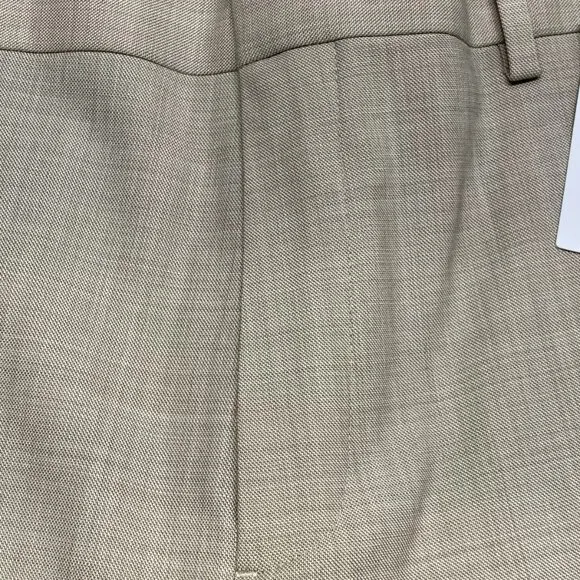 NEW THEORY Mens Suit Pant Tan Beige Size 40 Jake Slim Fit Wool Blend Melange