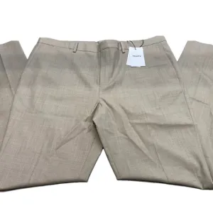 NEW THEORY Mens Suit Pant Tan Beige Size 40 Jake Slim Fit Wool Blend Melange
