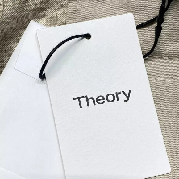 NEW THEORY Mens Suit Pant Tan Beige Size 40 Jake Slim Fit Wool Blend Melange