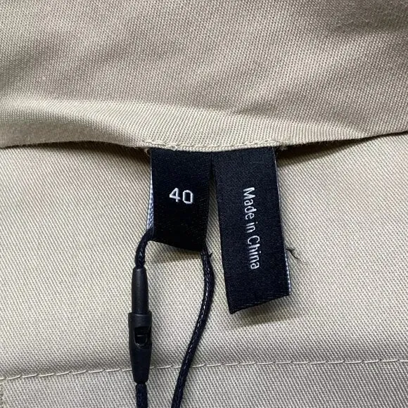 NEW THEORY Mens Suit Pant Tan Beige Size 40 Jake Slim Fit Wool Blend Melange