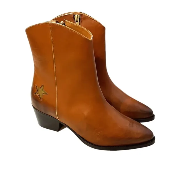 NEW Thursday Boot Co. Sedona Country Star Leather Ankle Boots