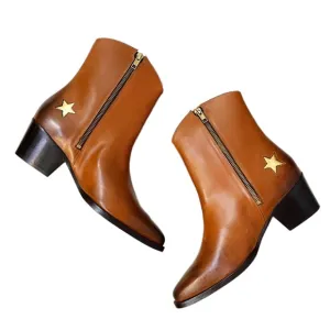 NEW Thursday Boot Co. Sedona Country Star Leather Ankle Boots