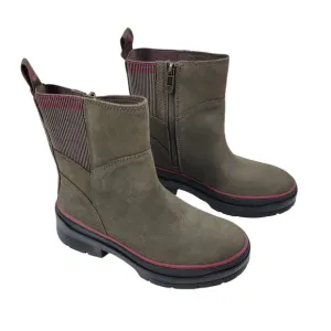 NEW Timberland Malynn waterproof Side zip leather boots olive size 5.5