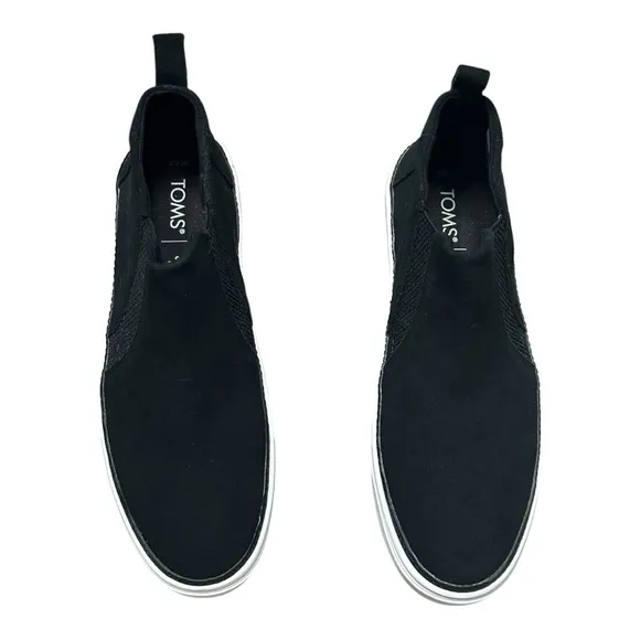 NEW TOMS Bryce High Top Black Suede Slip-On Sneaker Women’s Size 6.5