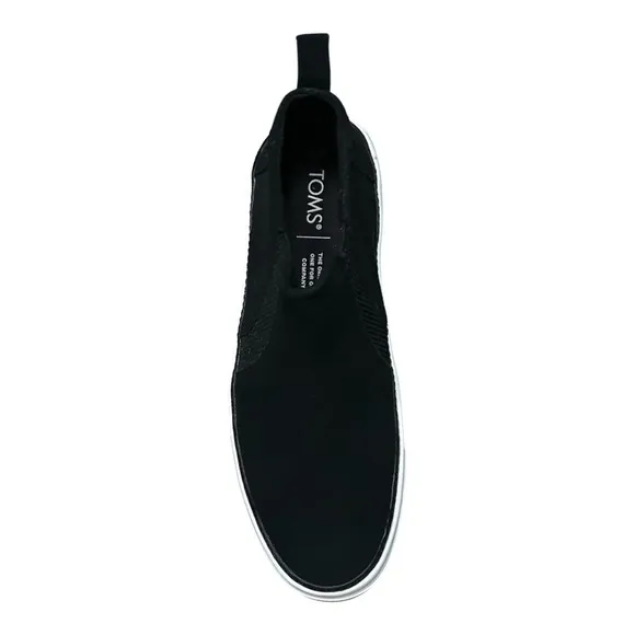 NEW TOMS Bryce High Top Black Suede Slip-On Sneaker Women’s Size 6.5