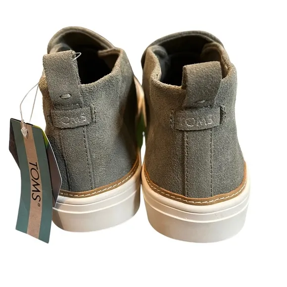 New, TOMS Suede High Top Slip On Sneakers, Sz 9