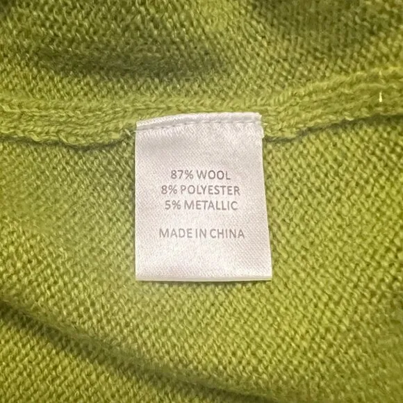 NEW Tuckernuck Olive Green Robbie Short Sleeve Sweater Wool Size Medium NWT