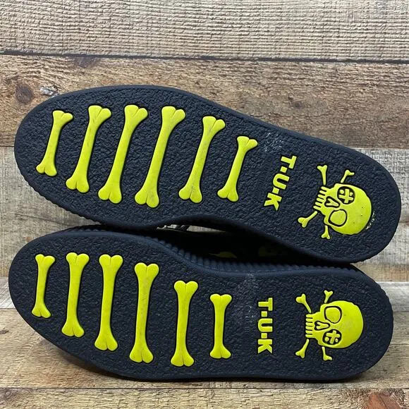 NEW T.U.K Happy Trip Smiley 7 Eye Viva Mondo Combat Boots Limited Edition SZ 10