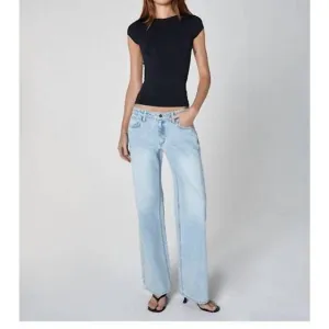 NEW UNPUBLISHED jody wide leg bell jean in light denim